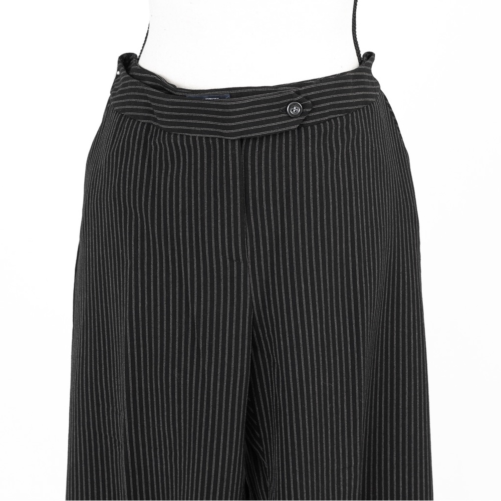 Vintage black pinstripe pantsuit tailored Evan-Picone 12/14 - Picture 9 of 16